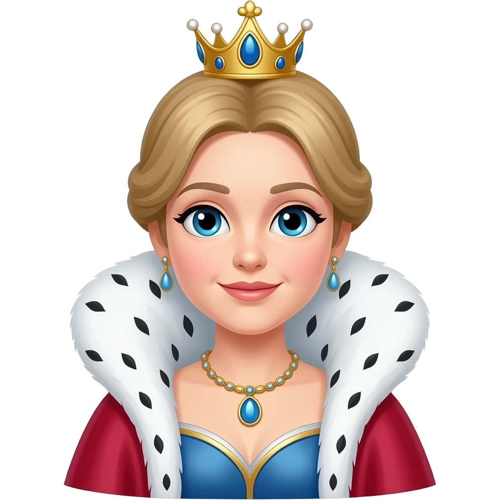 queen portrait emoji