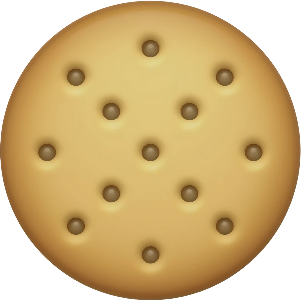 Plain cookie emoji