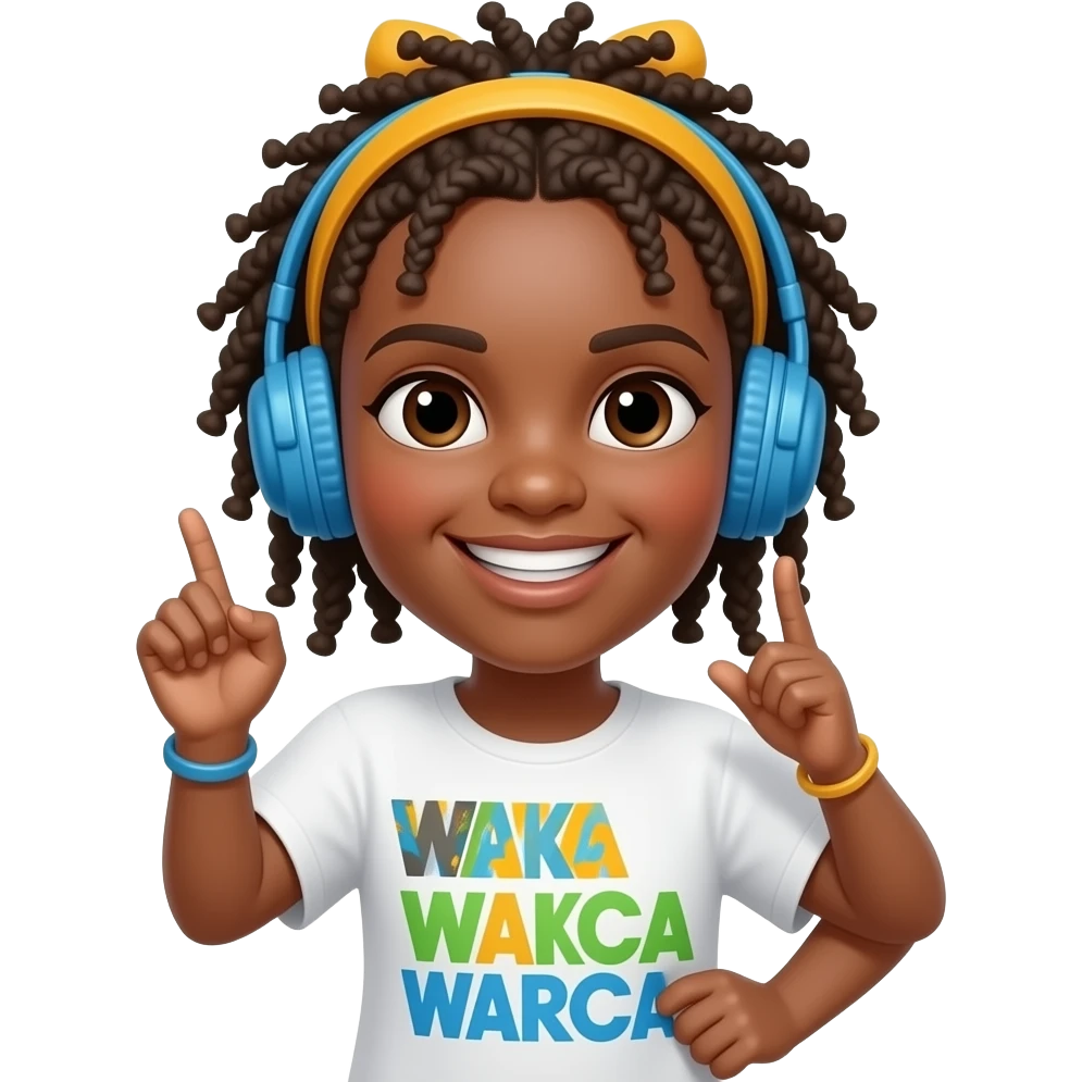 Dançando waka waka emoji