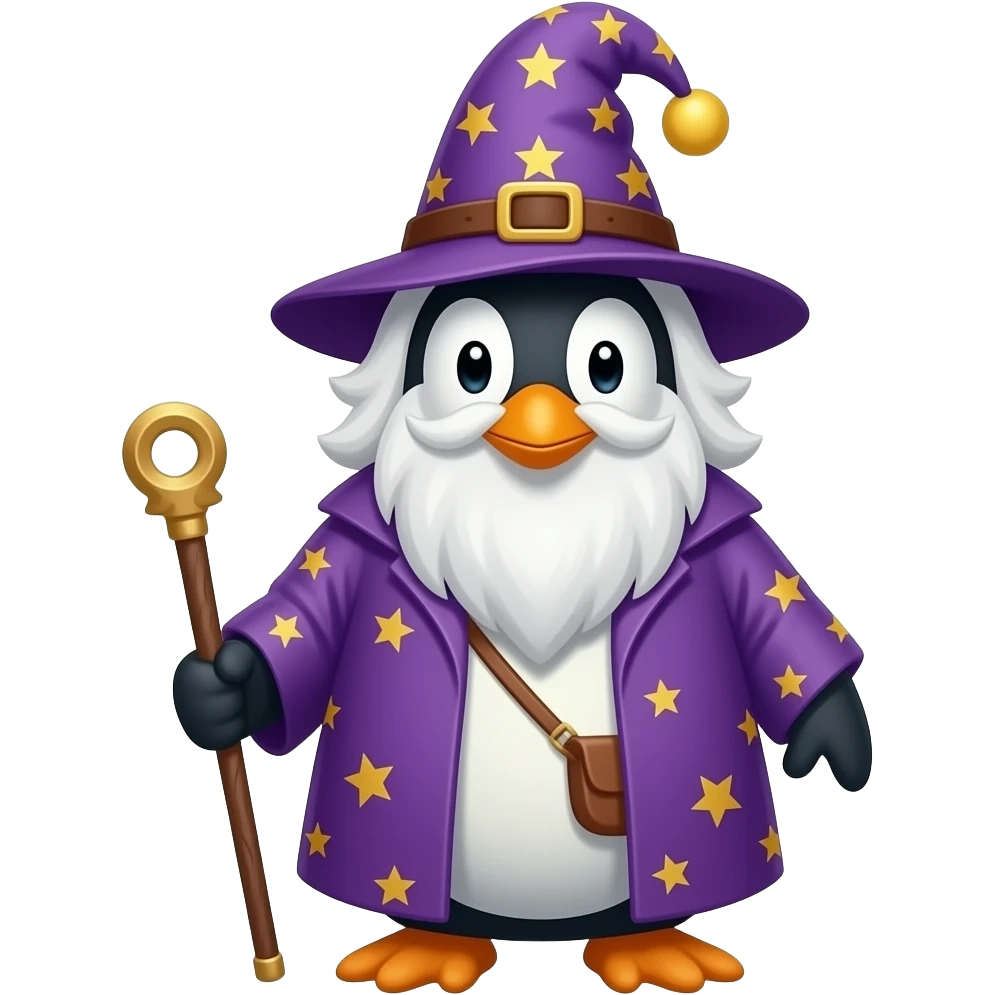 Penguin Wizard emoji