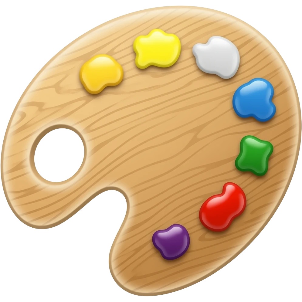 paleta de pintura emoji