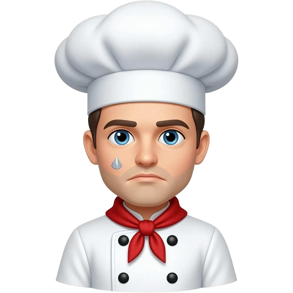 page not found sad chef emoji