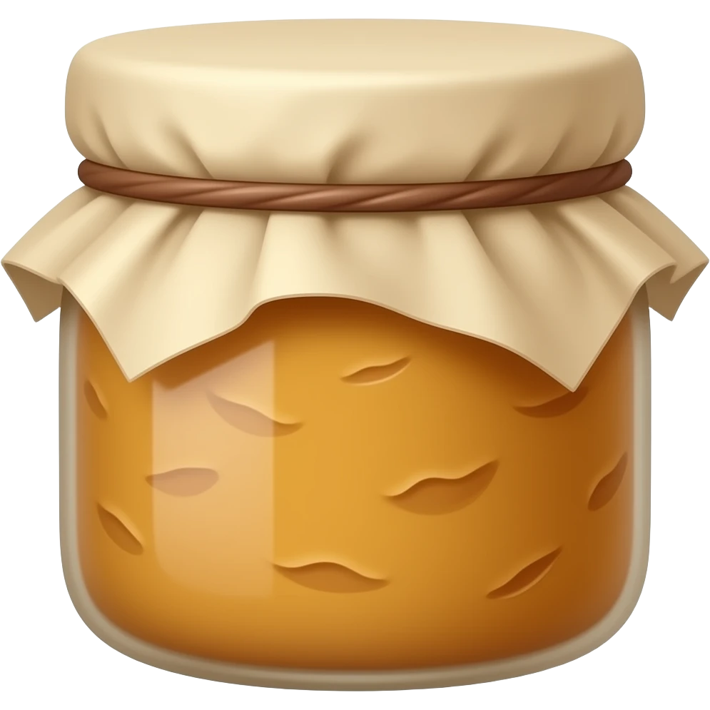 peanut butter jam in a jar emoji