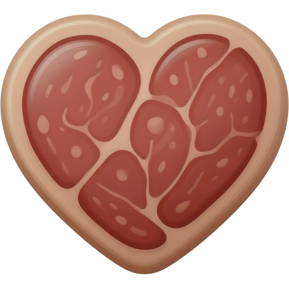 Meaty heart emoji