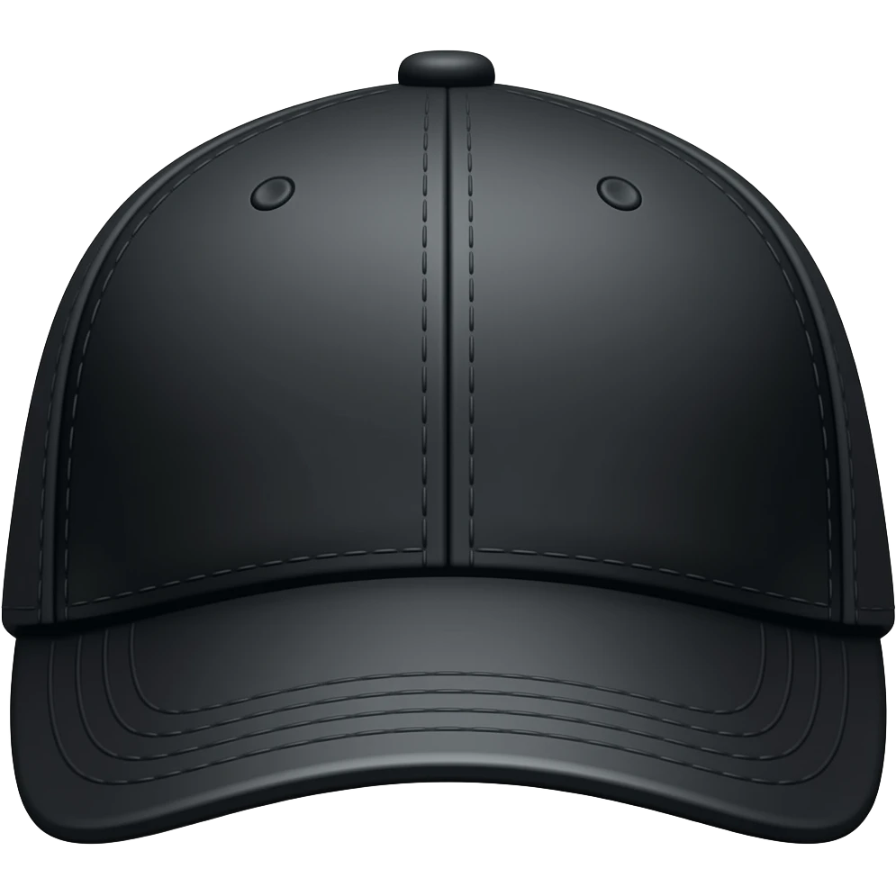 black flat  CAP 90S emoji