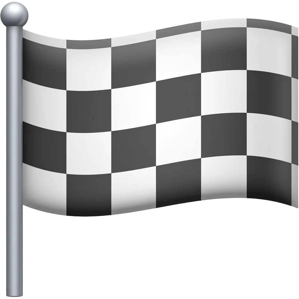 checkered flag emoji
