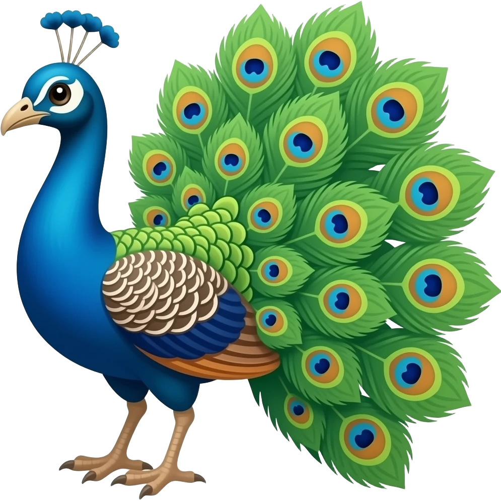 peacock emoji