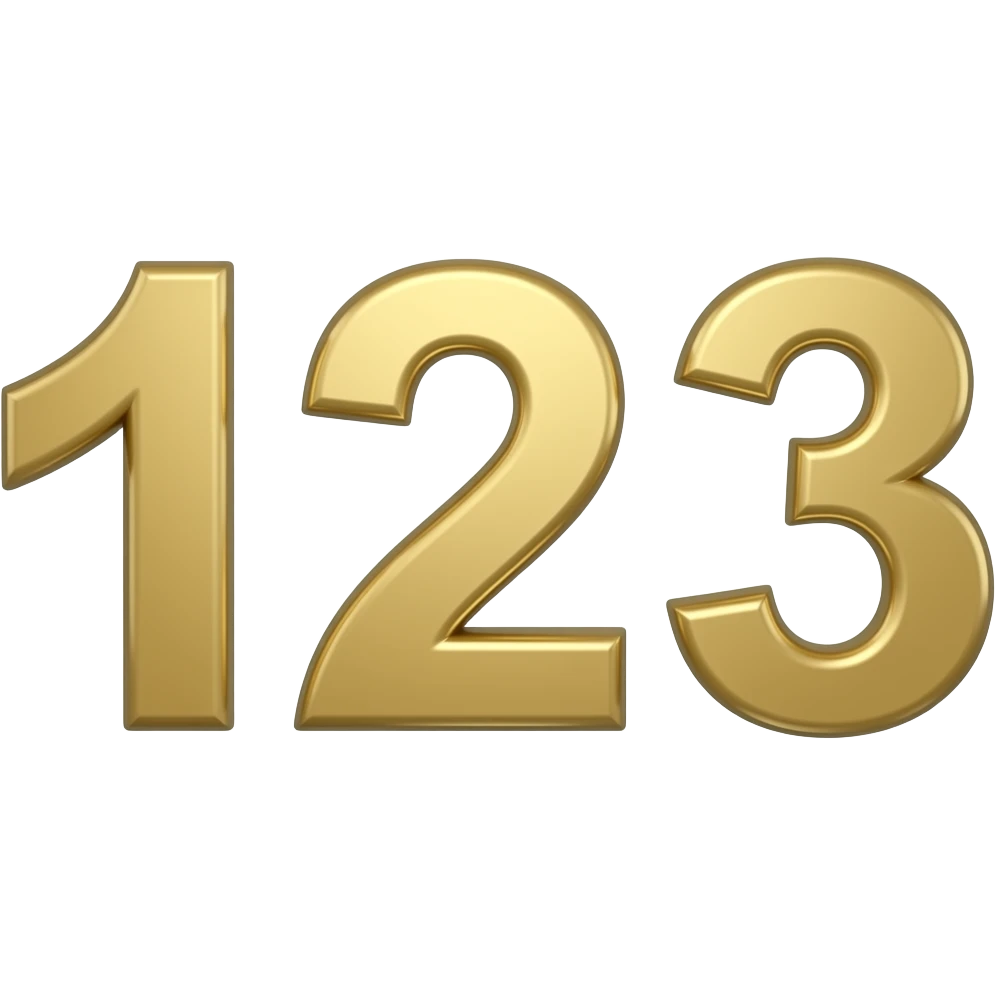1 2 3 emoji