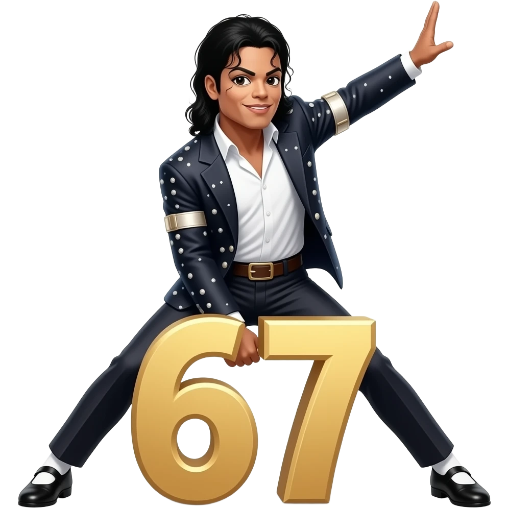 michael jackson doing 67 emoji