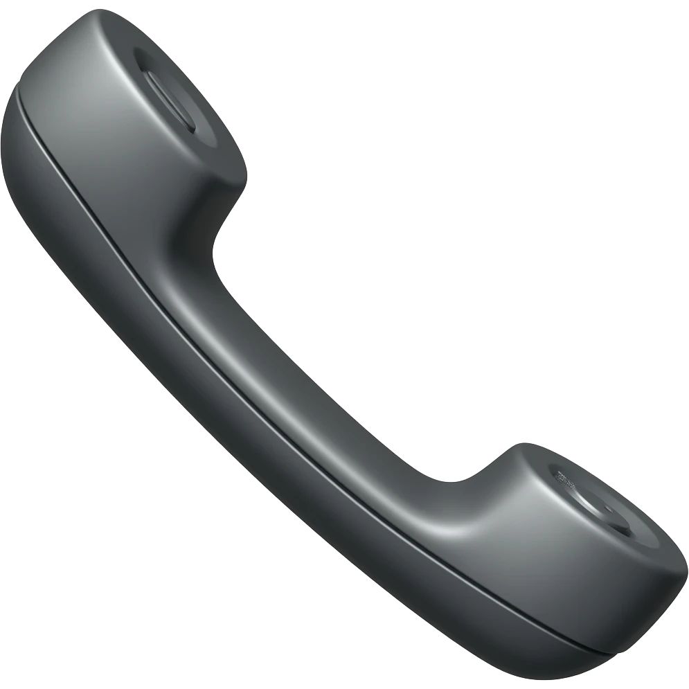 phone receiver side view emoji