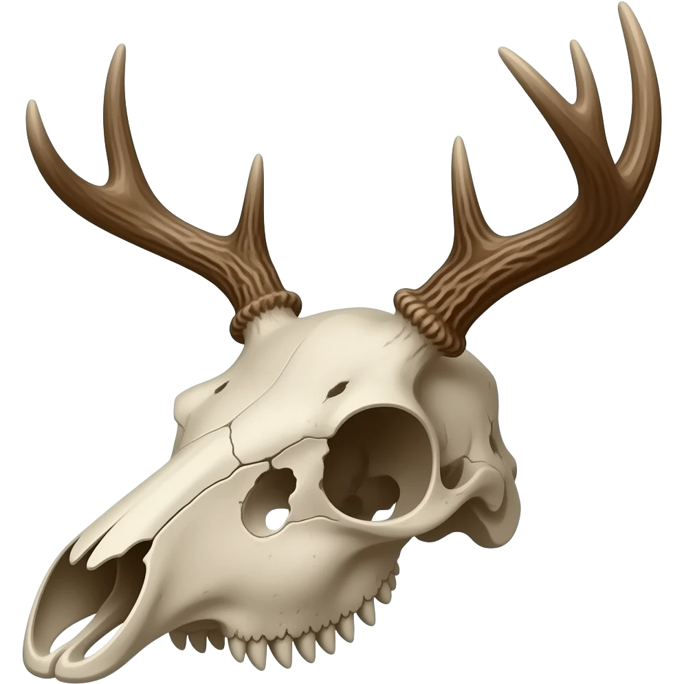 Deer skull emoji