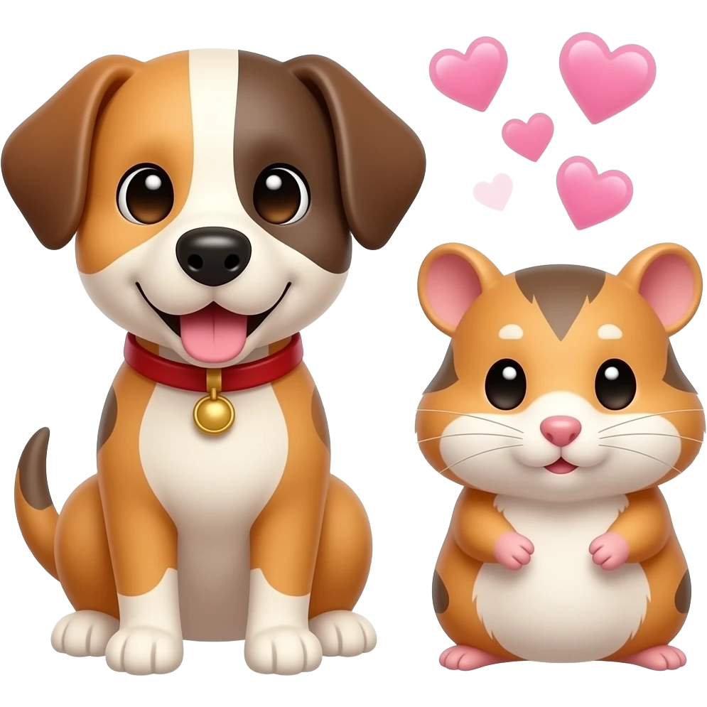 🐶🐹❤️🩷 emoji