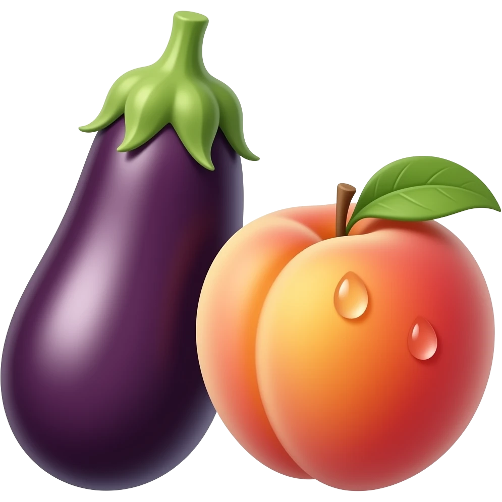 🍆🍑💦 emoji