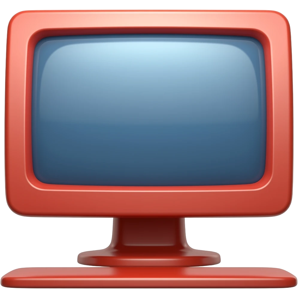 Red computer emoji