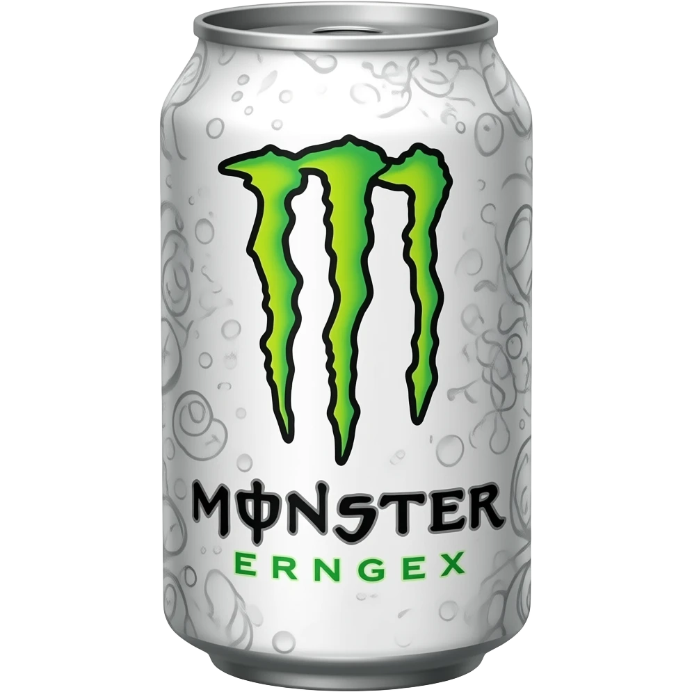 White monster energy can emoji