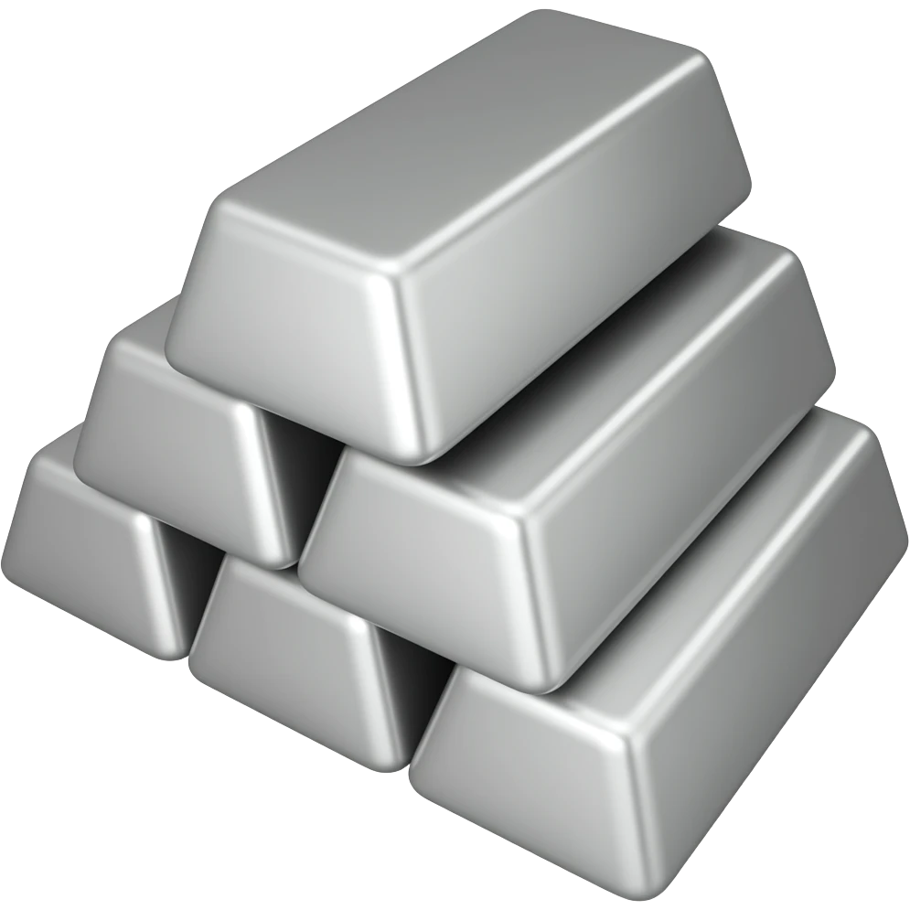 silver bar stack emoji