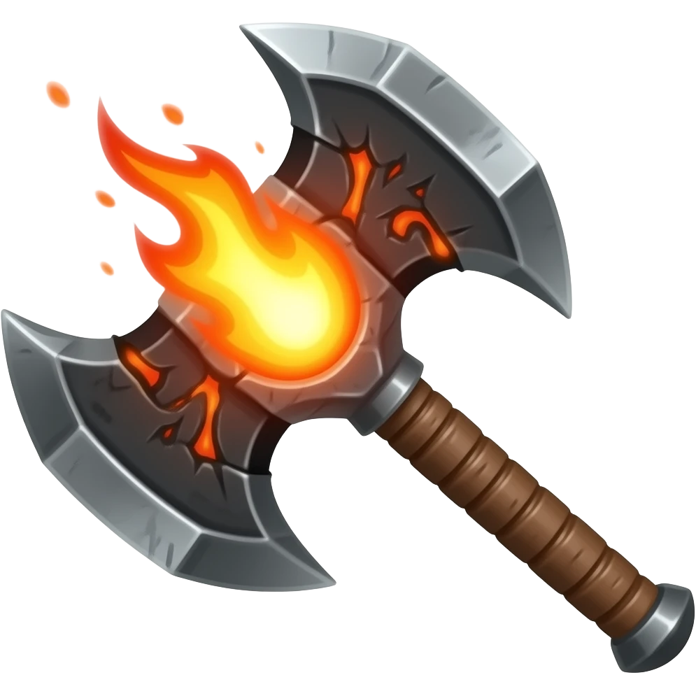 flaming warhammer emoji