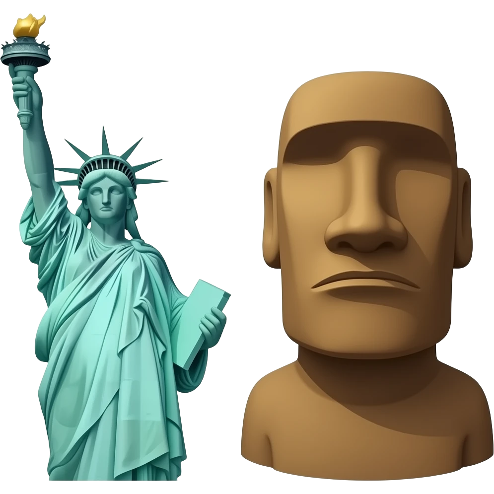 🗽+🗿= emoji