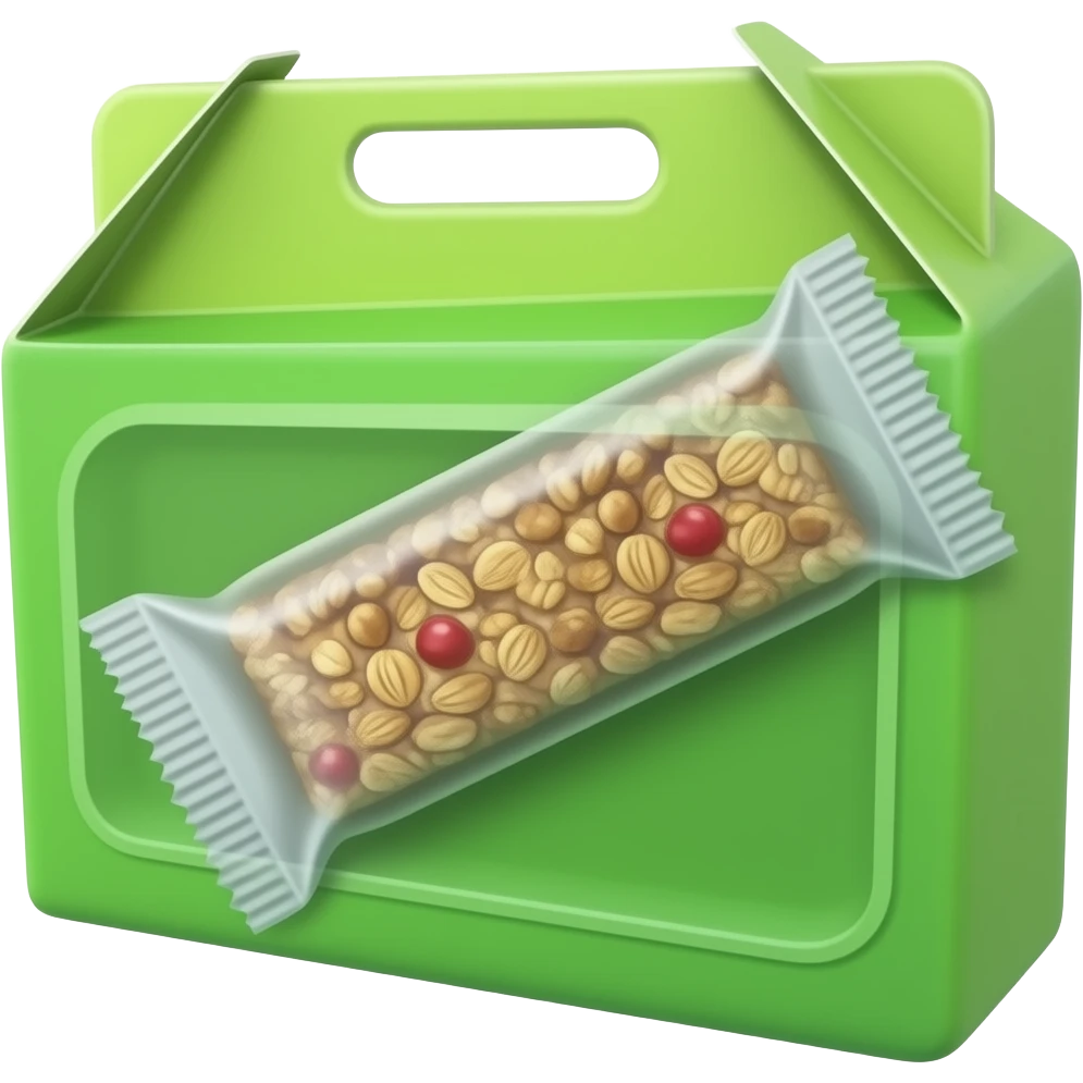 wide rectangular paper green box with label with image of healthy ...