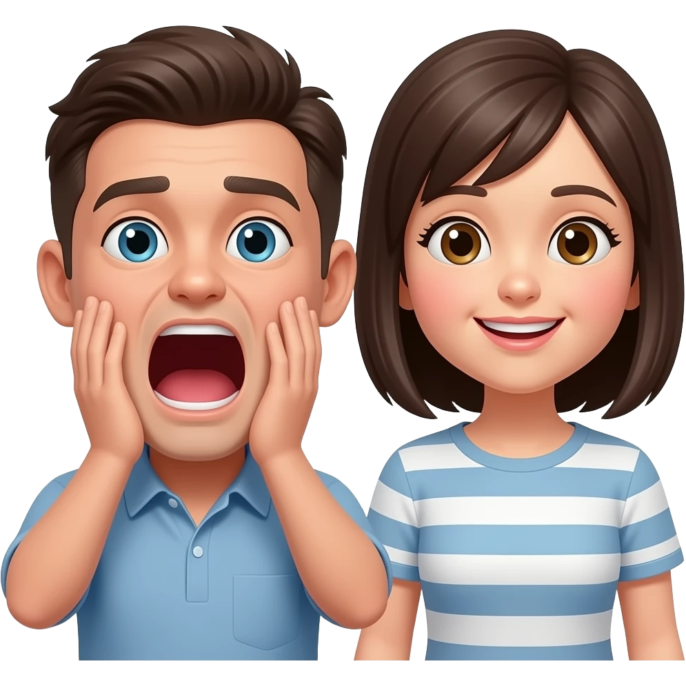Scream and me emoji