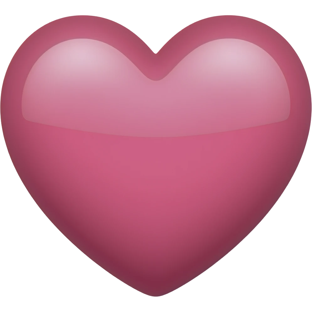 Heart pink emoji