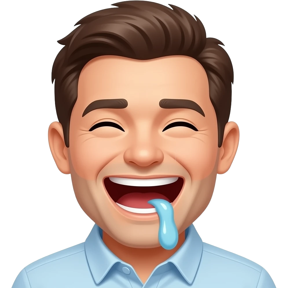 regular emoji laughing while puking emoji