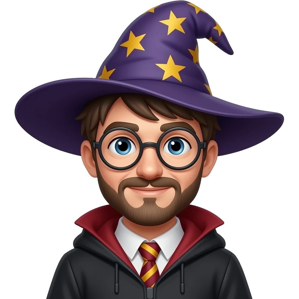 Nerd wizard emoji