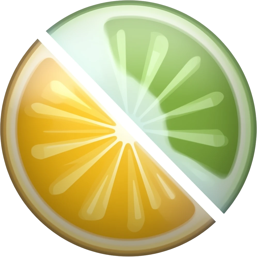 A circle split into 3 pieces emoji