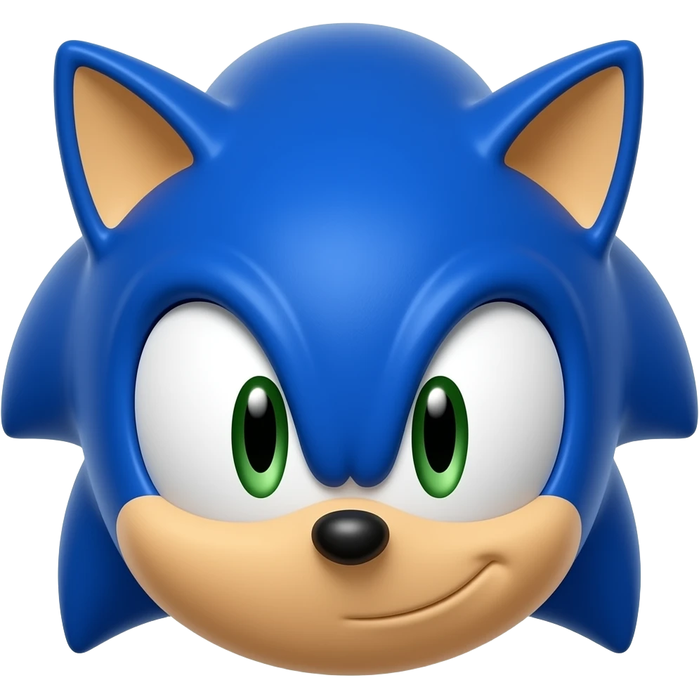 sonic headghog face emoji