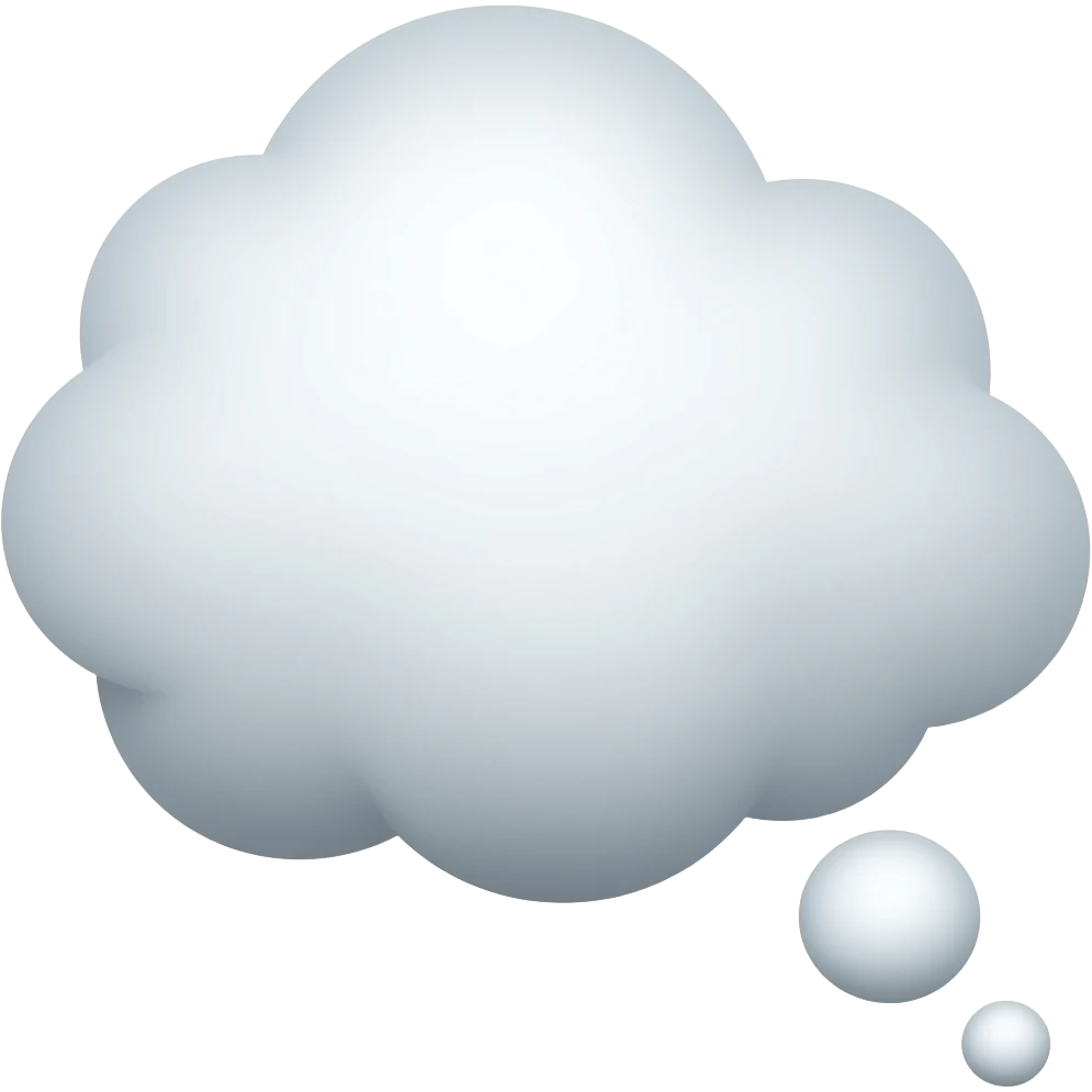 thinking bubble emoji