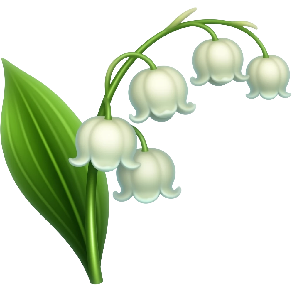 glowing lily of the valley emoji