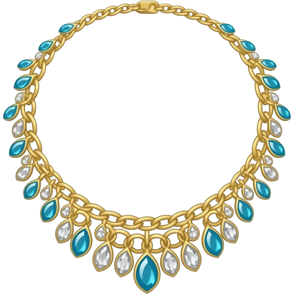 collar de joyas emoji
