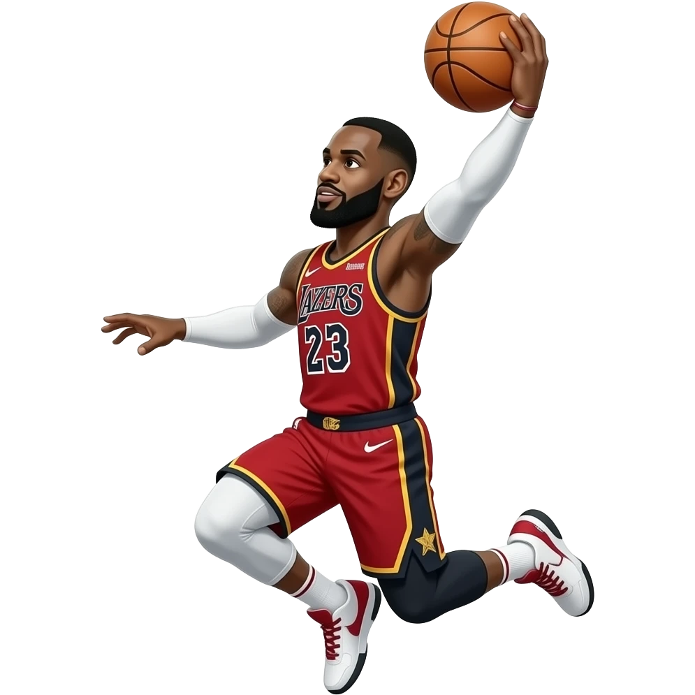 Lebron james dunking emoji