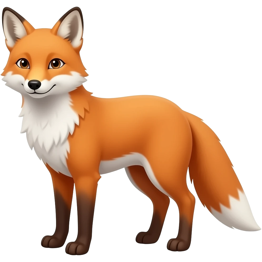 Here's a red fox emoji