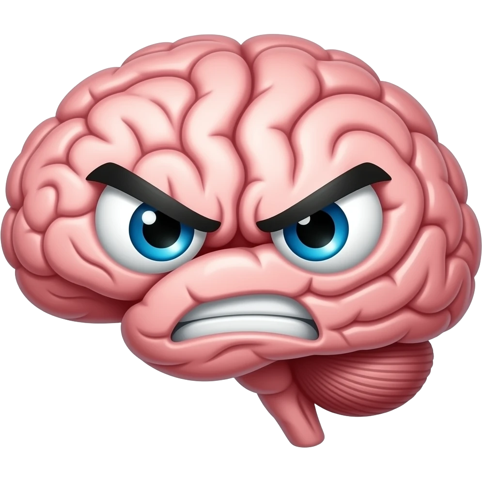 🧠 is 🤬 emoji