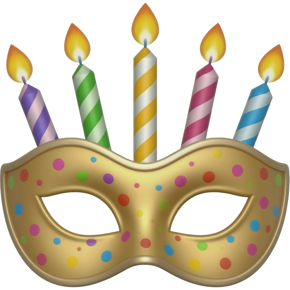 birthday mask emoji