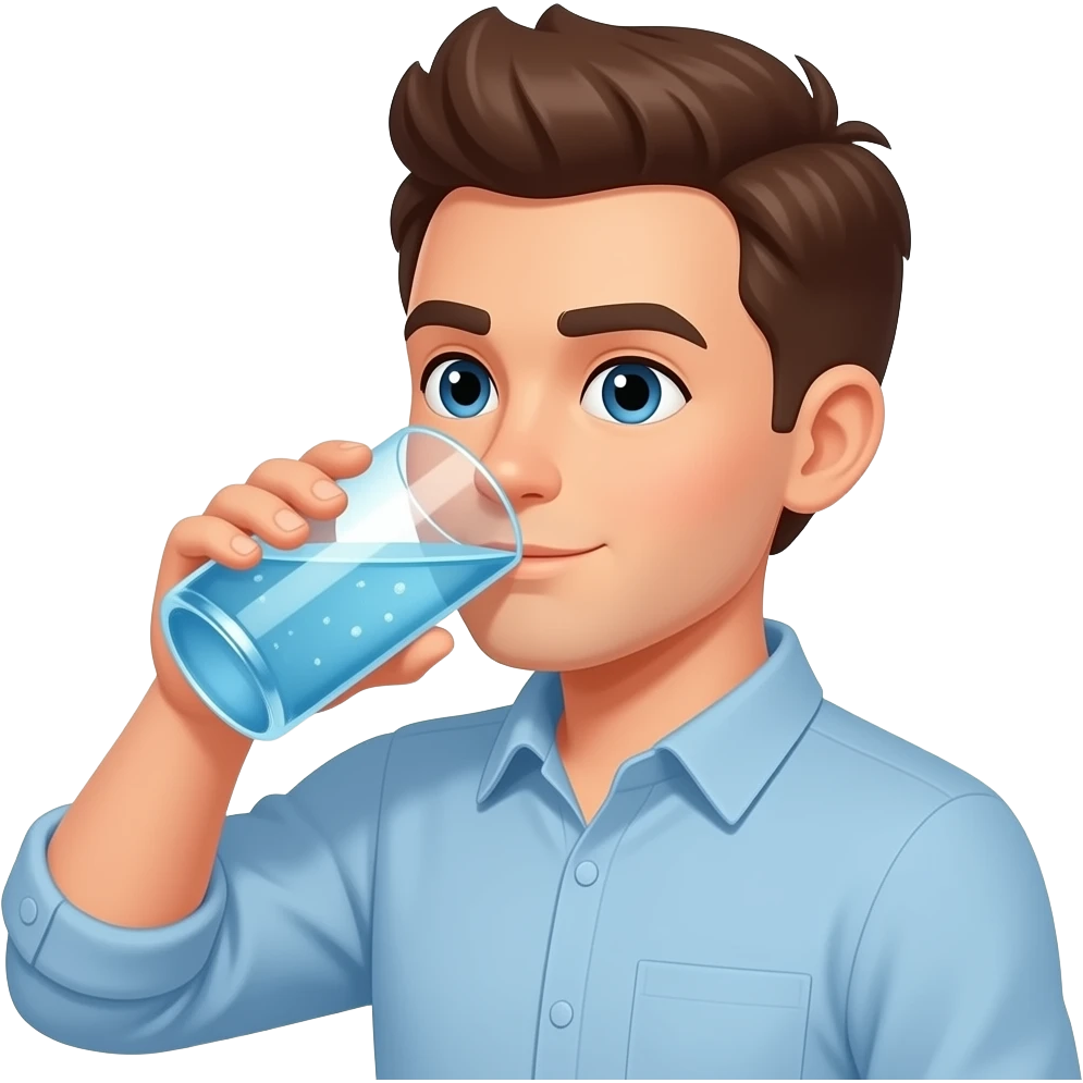Drinking water emoji