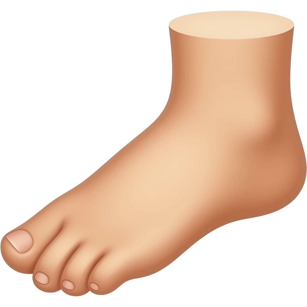 middle foot emoji