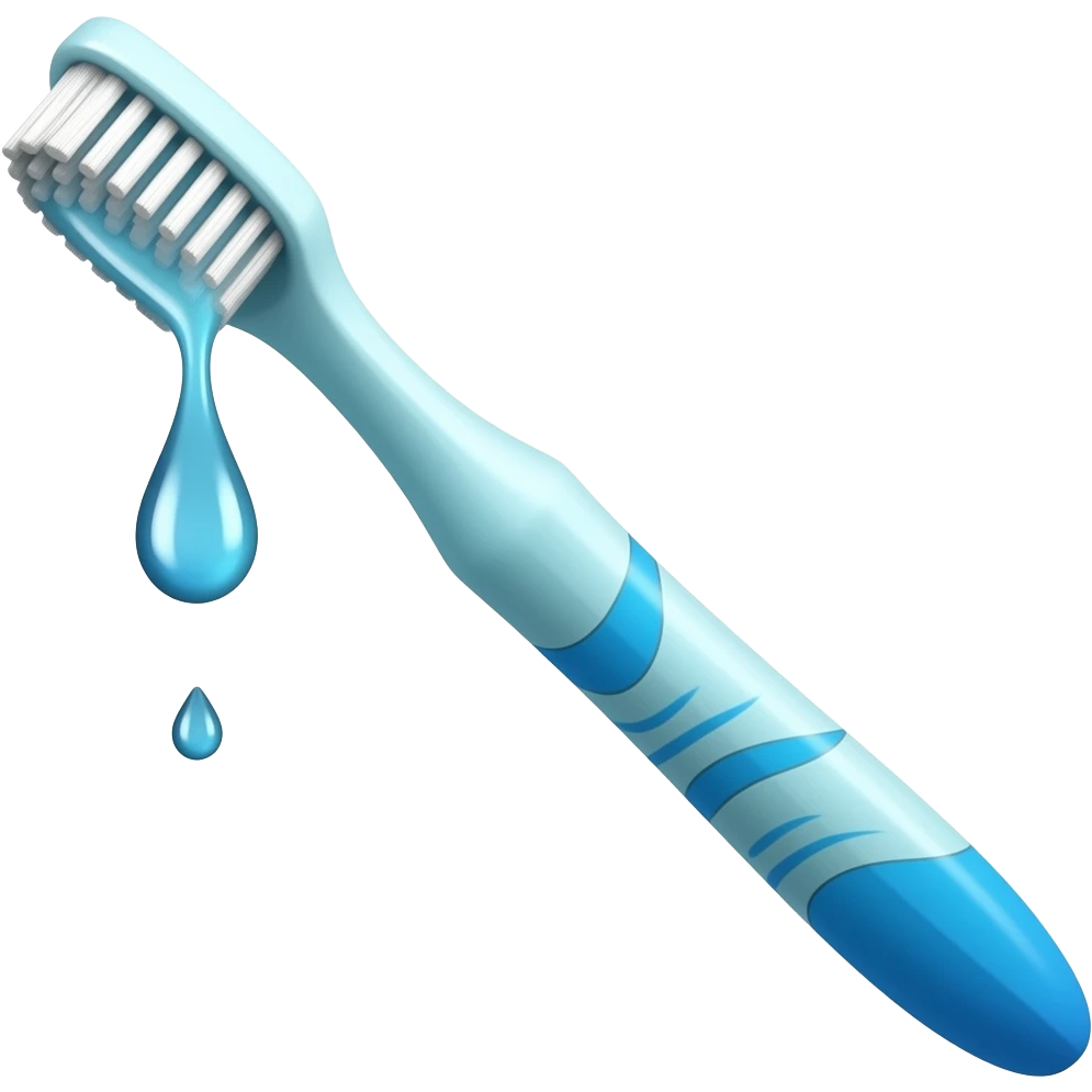 toothbrush, poor emoji