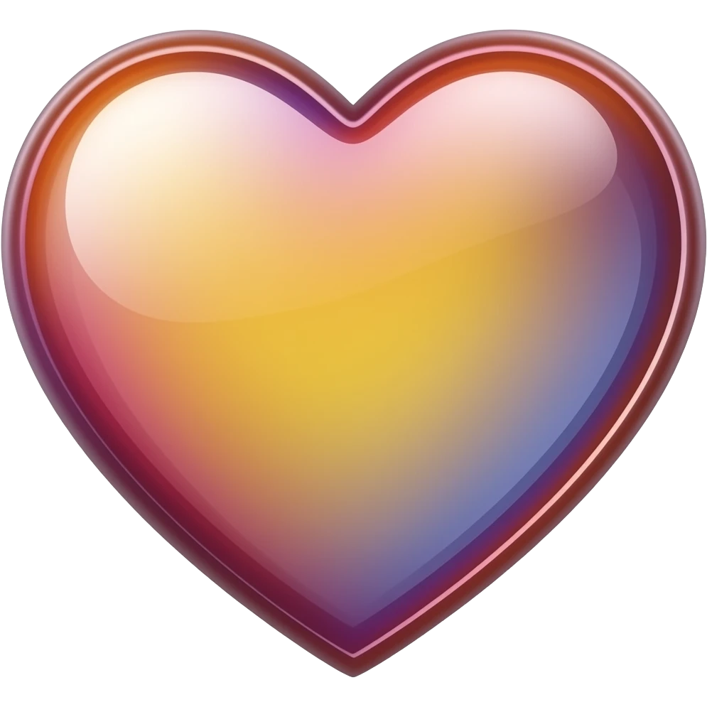 Corazon de colores emoji