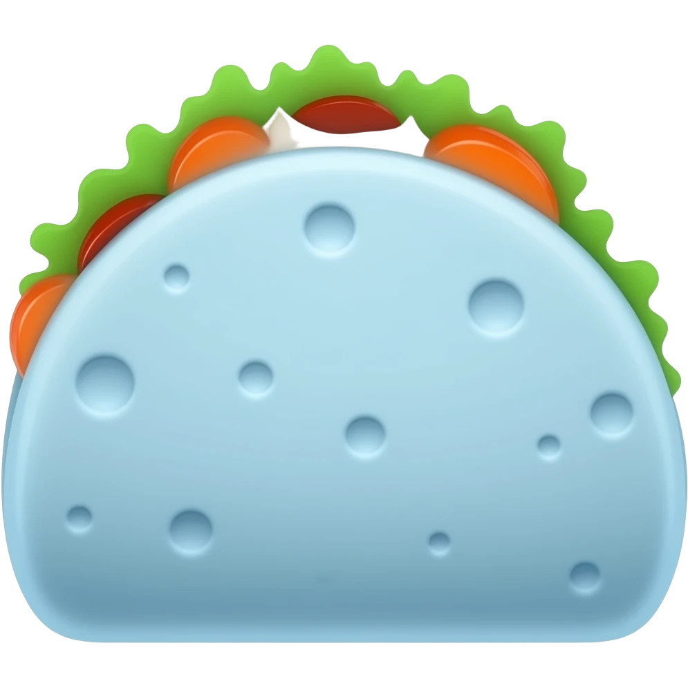 Blue tortilla emoji