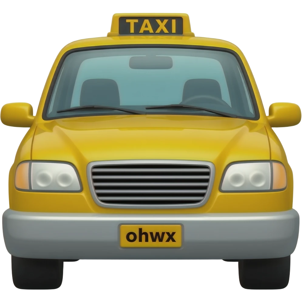 Yellow Cab emoji