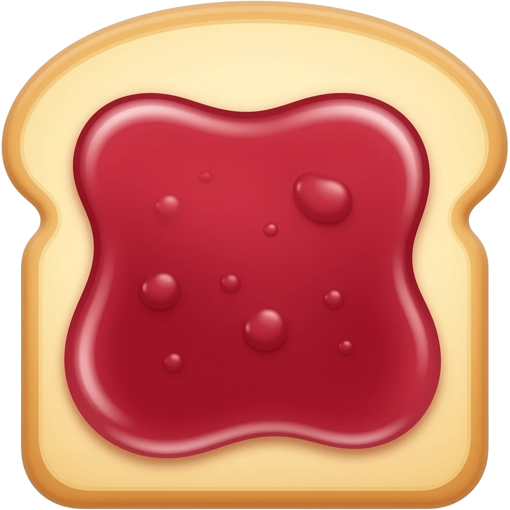 TOAST WITH JAM emoji