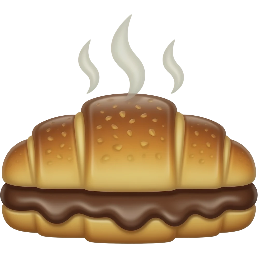 Pain au chocolat, rectangular emoji