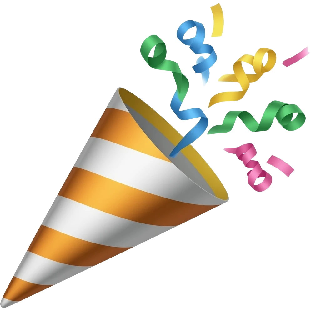 party popper emoji