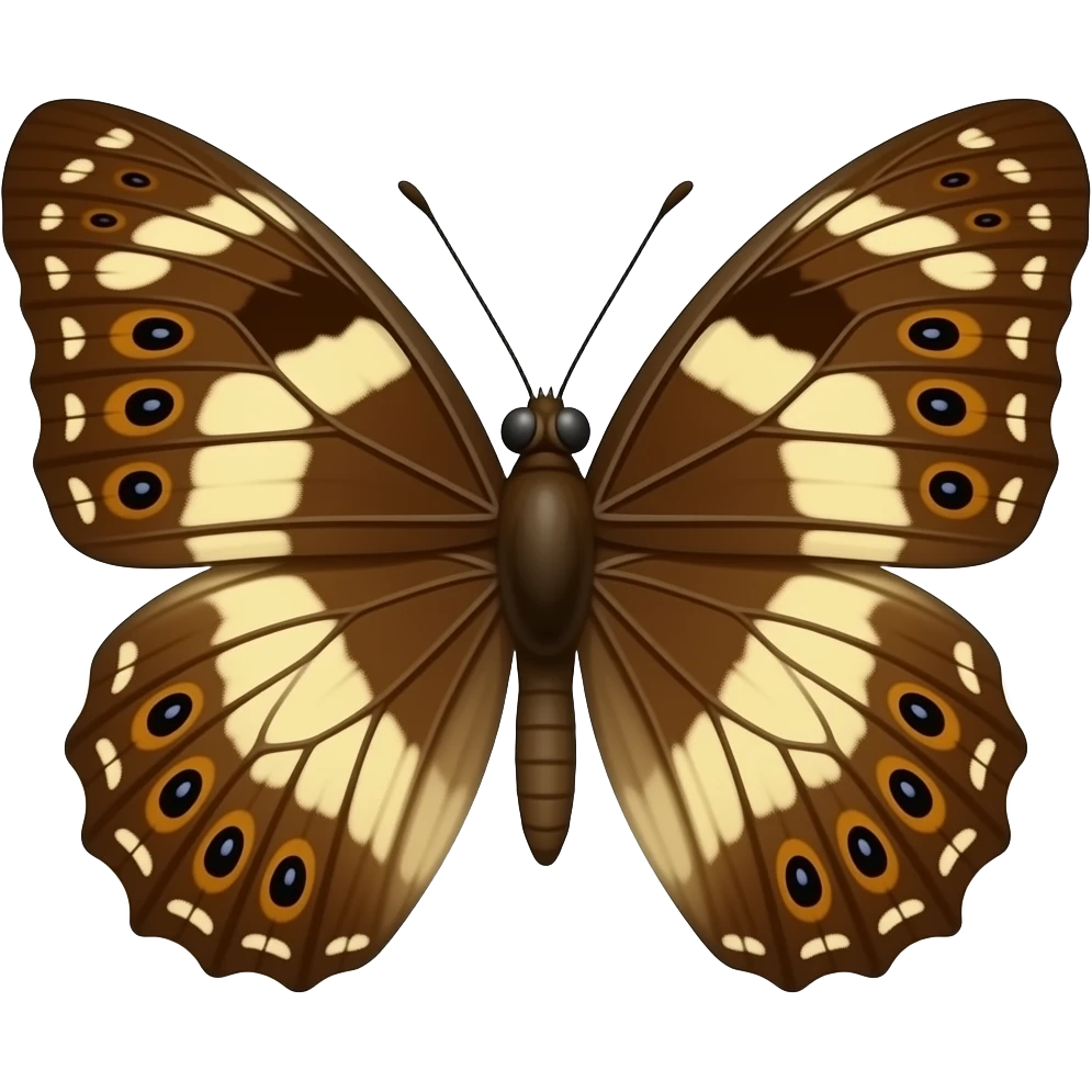 Butterfly brown emoji