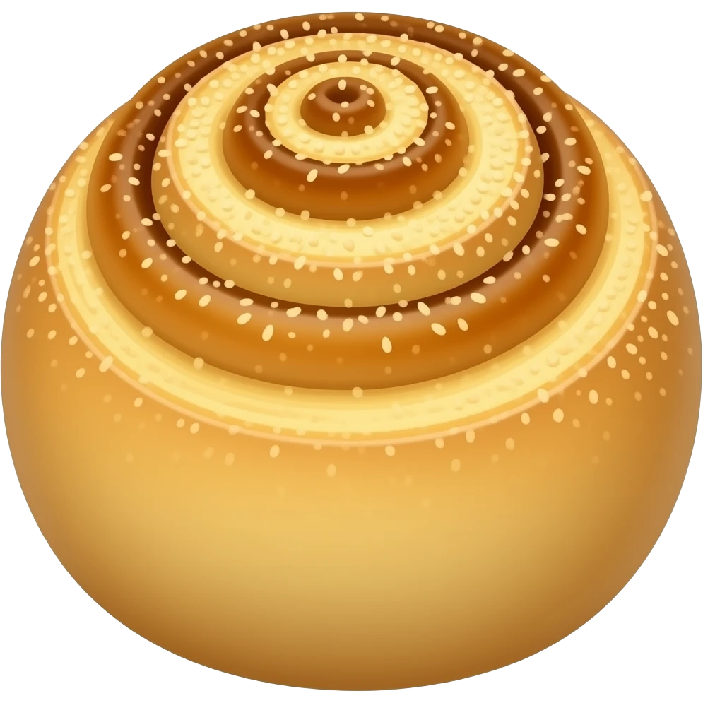 Caramel roll emoji