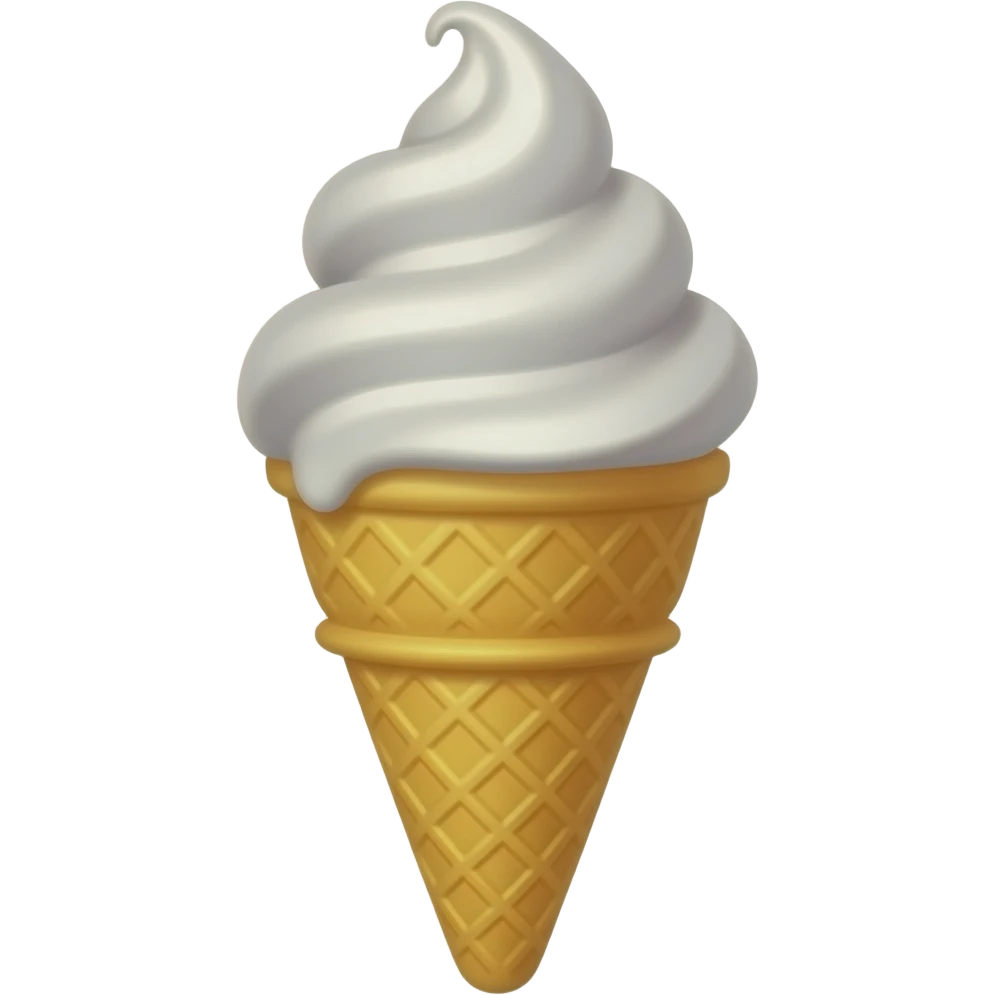 Waffle cone emoji