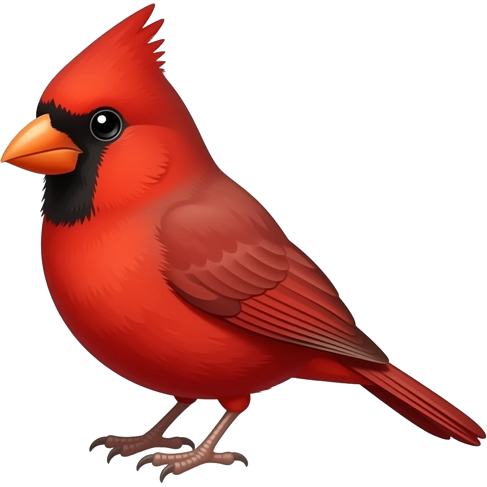Pájaro rojo emoji