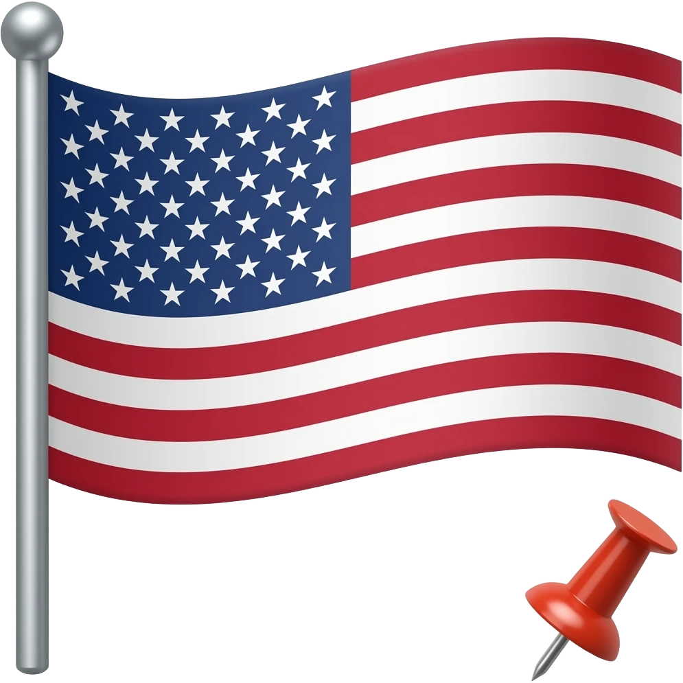 Flag with pushpin 📍 emoji